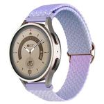 22mm Universal Weave Gradient Color Watch Band(Purple Blue)