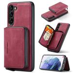 For Samsung Galaxy S23 5G JEEHOOD Magnetic Zipper Wallet Leather Phone Case(Red)