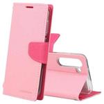 For Samsung Galaxy S23+ 5G GOOSPERY FANCY DIARY Cross Texture Leather Phone Case(Pink)