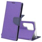 For Samsung Galaxy S23 Ultra 5G GOOSPERY FANCY DIARY Cross Texture Leather Phone Case(Purple)