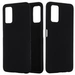 For Huawei Honor 30S Solid Color Liquid Silicone Dropproof Full Coverage Protective Case(Black)