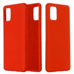For Galaxy A71 5G Solid Color Liquid Silicone Dropproof Full Coverage Protective Case(Red)