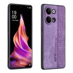 For OPPO Reno9 / Reno9 Pro AZNS 3D Embossed Skin Feel Phone Case(Purple)