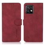 For Motorola Moto X40 Pro KHAZNEH Matte Texture Leather Phone Case(Red)