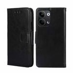 For OPPO Reno9 5G / Reno9 Pro 5G Crystal Texture Leather Phone Case(Black)