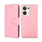 For OPPO Reno9 Pro+ 5G Crystal Texture Leather Phone Case(Pink)