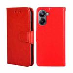 For Realme 10 Pro 5G Crystal Texture Leather Phone Case(Red)