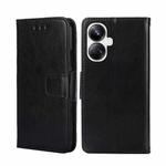 For Realme 10 Pro+ 5G Crystal Texture Leather Phone Case(Black)