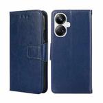 For Realme 10 Pro+ 5G Crystal Texture Leather Phone Case(Royal Blue)