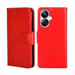 For Realme 10 Pro+ 5G Crystal Texture Leather Phone Case(Red)