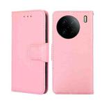 For vivo X90 Pro 5G Crystal Texture Leather Phone Case(Pink)