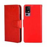 For TCL 40R 5G Crystal Texture Leather Phone Case(Red)