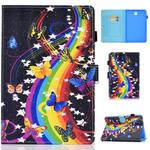 For Galaxy Tab A8.0 T350 Horizontal TPU Painted Flat Feather Case Anti-skid strip with Sleep Function & Pen Cover & Card Slot & Holder(Music Butterfly)