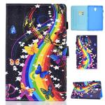 For Galaxy Tab A10.5 T590 Horizontal TPU Painted Flat Feather Case Anti-skid strip with Sleep Function & Pen Cover & Card Slot & Holder(Music Butterfly)