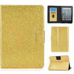 For Amazon Kindle Youth Version 2022 Varnish Glitter Powder Smart Leather Tablet Case(Yellow)