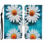 For Samsung Galaxy A34 Colored Drawing Pattern Leather Phone Case(Daisy)