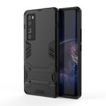 For Huawei nova 7 Pro 5G Shockproof PC + TPU Protective Case with Invisible Holder(Black)