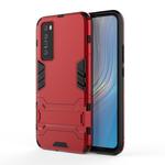 For Huawei nova 7 5G Shockproof PC + TPU Protective Case with Invisible Holder(Red)