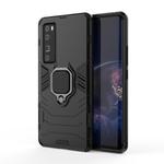 For Huawei nova 7 Pro 5G Shockproof PC + TPU Protective Case, with Magnetic Ring Holder(Black)