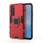 For Huawei nova 7 5G Shockproof PC + TPU Protective Case, with Magnetic Ring Holder(Red)
