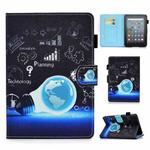 For Amazon Kindle Youth Version 2022 Colored Drawing Stitching Smart Leather Tablet Case(Lamp Bulb)