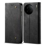 For vivo X90 Pro Denim Texture Leather Phone Case(Black)