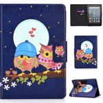 For Amazon Kindle Youth Version 2022 Voltage Colored Drawing Smart Leather Tablet Case(Couple Owls)