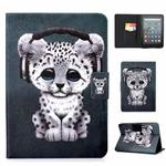 For Amazon Kindle Youth Version 2022 Voltage Colored Drawing Smart Leather Tablet Case(Music Leopard)