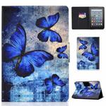 For Amazon Kindle Youth Version 2022 Voltage Colored Drawing Smart Leather Tablet Case(Butterfly)
