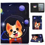 For Amazon Kindle Youth Version 2022 Voltage Colored Drawing Smart Leather Tablet Case(Dog)