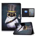 For Amazon Kindle Youth Version 2022 Voltage Colored Drawing Smart Leather Tablet Case(Penguin)