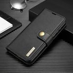 For Huawei P40 DG.MING Crazy Horse Texture Flip Detachable Magnetic Leather Case with Holder & Card Slots & Wallet(Black)