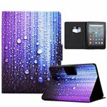 For Amazon Kindle Youth Version 2022 Voltage Colored Drawing Smart Leather Tablet Case(Water Droplets)