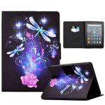 For Amazon Kindle Youth Version 2022 Voltage Colored Drawing Smart Leather Tablet Case(Butterfly)