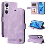 For Infinix Hot 20s Skin Feel Life Tree Metal Button Leather Phone Case(Purple)