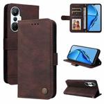 For Infinix Hot 20s Skin Feel Life Tree Metal Button Leather Phone Case(Brown)