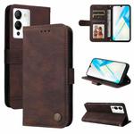 For Infinix Note 12 / G96 Skin Feel Life Tree Metal Button Leather Phone Case(Brown)