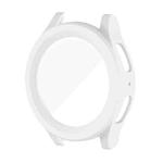 For Samsung Galaxy Watch5 Pro 45mm PC + Tempered Film Fuel Injection Watch Protective Case(White)