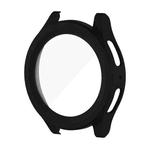 For Samsung Galaxy Watch5 Pro 45mm PC + Tempered Film Fuel Injection Watch Protective Case(Black)