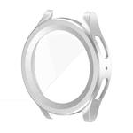 For Samsung Galaxy Watch5 Pro 45mm PC + Tempered Film Fuel Injection Watch Protective Case(Silver)