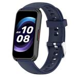 For Keep Band B4 16mm Glossy Surface Silicone Watch Band(Midnight Blue)
