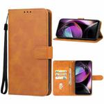 For Motorola Moto G 5G 2023 Leather Phone Case(Brown)