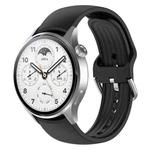 For Xiaomi Watch S2 22mm Solid Color Silicone Watch Band(Black)