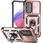 For Samsung Galaxy A54 5G Sliding Camshield Holder Phone Case(Rose Gold)