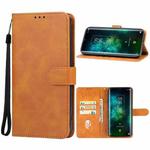 For TCL 10 Plus Leather Phone Case(Brown)