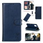 For Galaxy A41 Embossed Happy Cat Pattern Horizontal Flip Leather Case with Holder & Card Slots & Wallet(Blue)