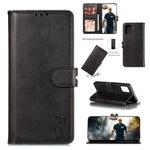 For Galaxy A51 Embossed Happy Cat Pattern Horizontal Flip Leather Case with Holder & Card Slots & Wallet(Black)