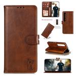 For Xiaomi MI 10 Pro Embossed Happy Cat Pattern Horizontal Flip Leather Case with Holder & Card Slots & Wallet(Brown)