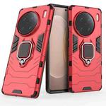 For vivo X90 Pro+ 5G Magnetic Ring Holder PC + TPU Phone Case(Red)