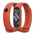 For Xiaomi Mi Band 7 / 6 / 5 MIJOBS Ripple Texture TPU Watch Band(Orange)